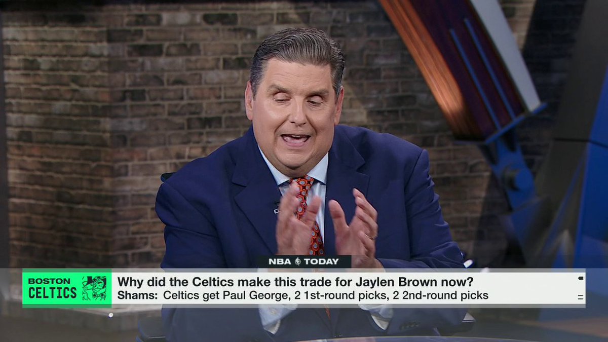 "[Jaylen Brown] feels some type of way and he should." The NBA Today panel weighs in on the Celtics trading Jaylen Brown ✍️