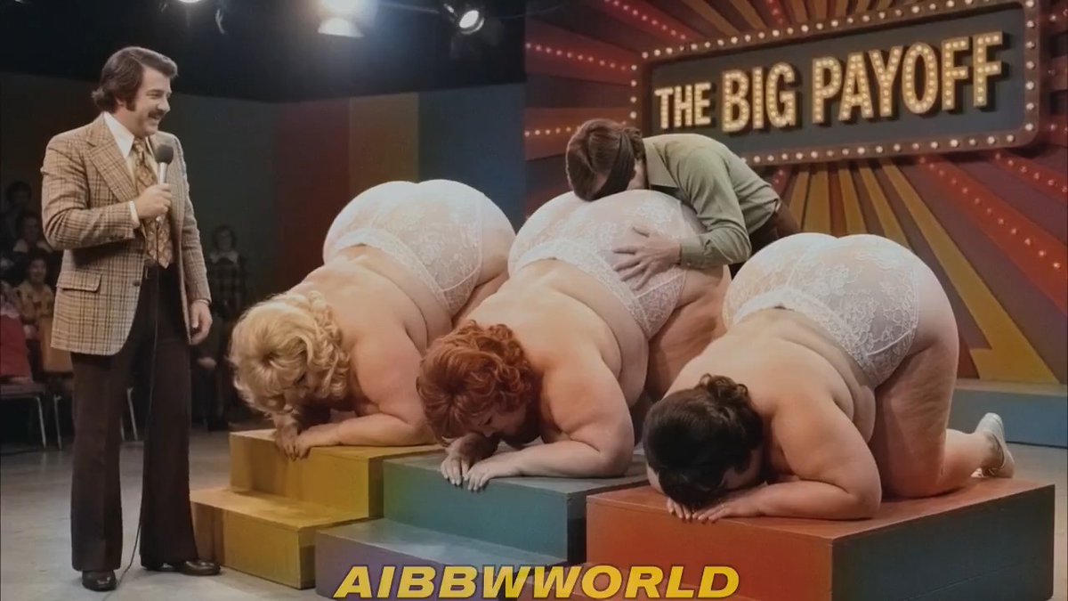 • The Big Payoff • 70s gameshows taking the sexual innuendo about as far as they could. #bbw #bbwai #NSFW #EroticComedy #PAWG