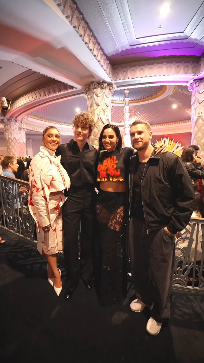Burning bright at our #EvilDeadBurn Fan Event! 🔥 Get your tickets NOW – only in theaters July 10.