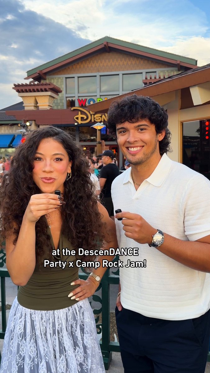 As if the DescenDANCE Party x Camp Rock Jam at Disney Springs couldn't get any better… we surprised guests last Thursday! ❤️✨ Descendants: #WickedWonderland premieres July 16 on Disney Channel and next day on Disney+.