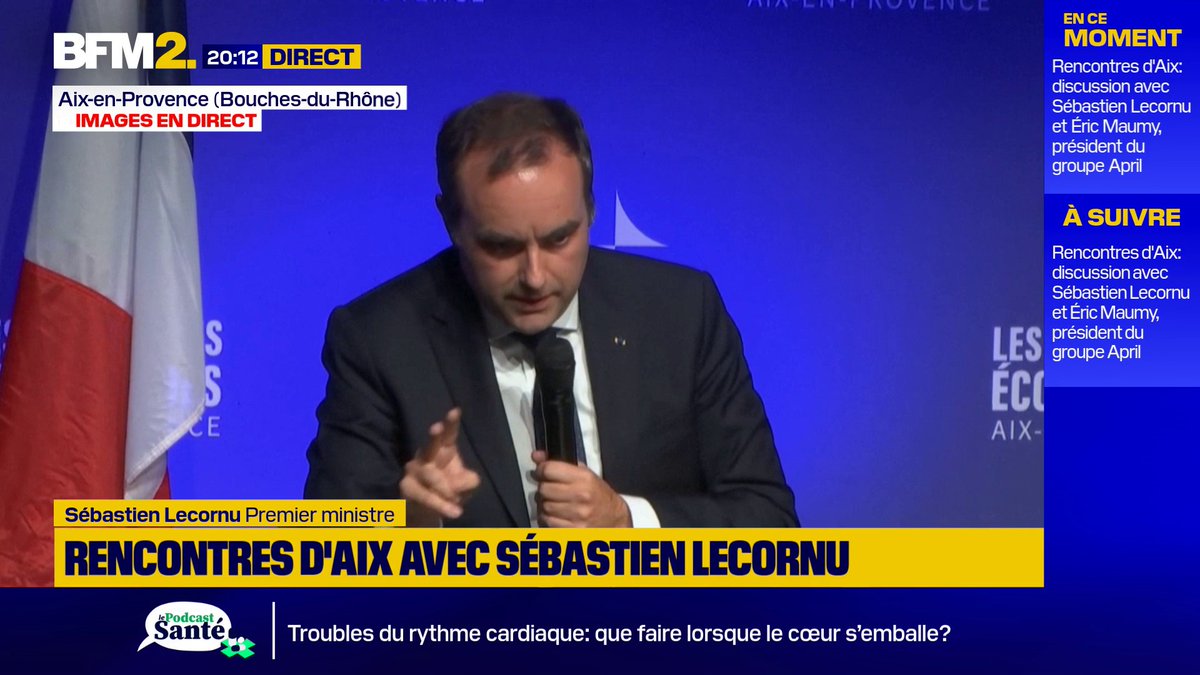 💬Rencontres d'Aix: "L'absence de budget pour 2027 serait une faute et une erreur très grave" affirme Sébastien Lecornu, Premier ministre #BFM2