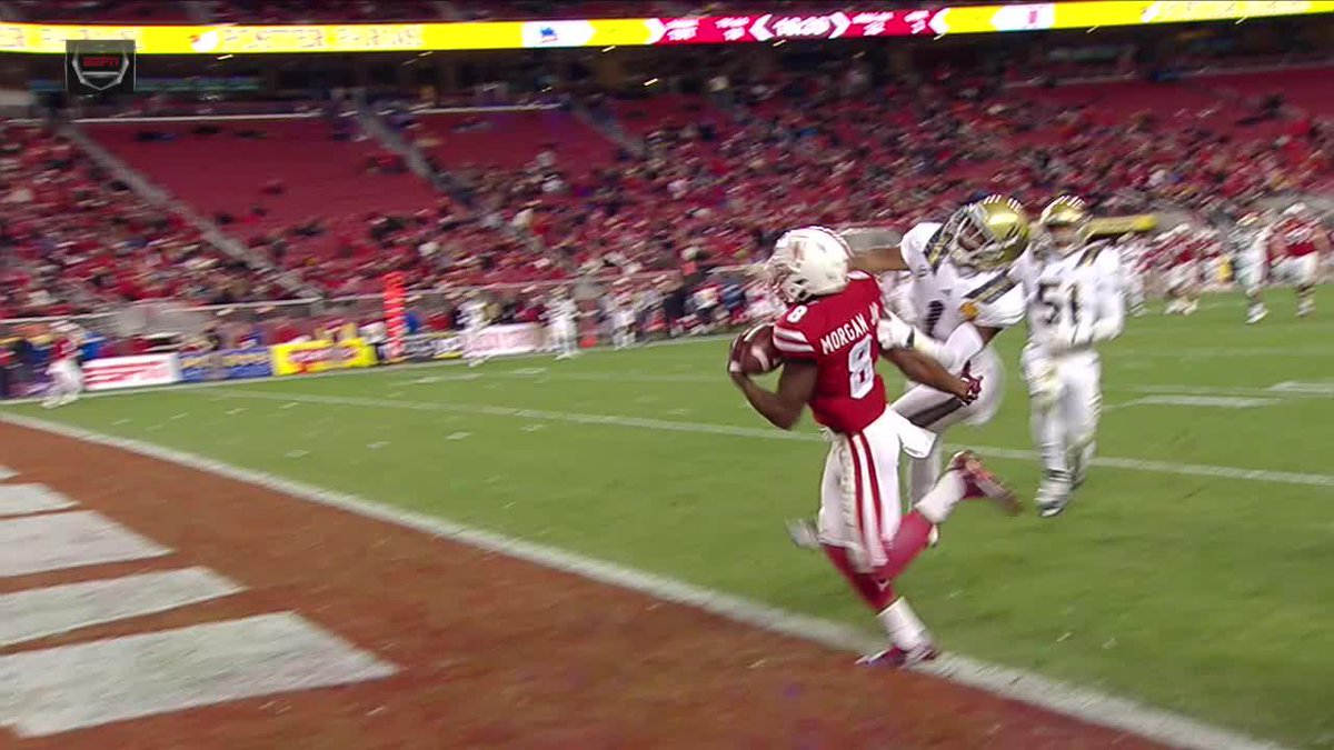 STAN THE MAN‼️ We're revisiting Stanley Morgan's highlight-reel TD in Nebraska Football's 2015 Foster Farms Bowl win over UCLA 👇