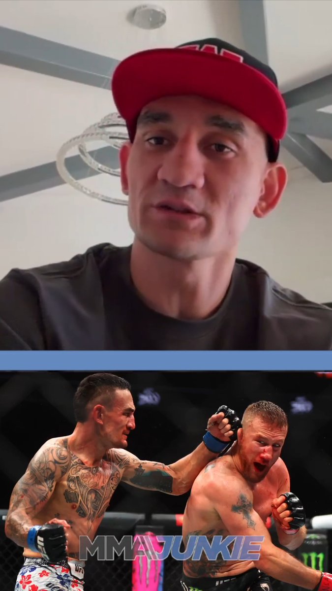 Max Holloway reacts to Justin Gaethje's comments about not needing a UFC 300 rematch after he beat Ilia Topuria. "Maybe he's just saying it to ruffle some feathers. I know he said that he couldn't hate me in there, so maybe he's baiting me to talk some sh*t." (via Mike Bohn)