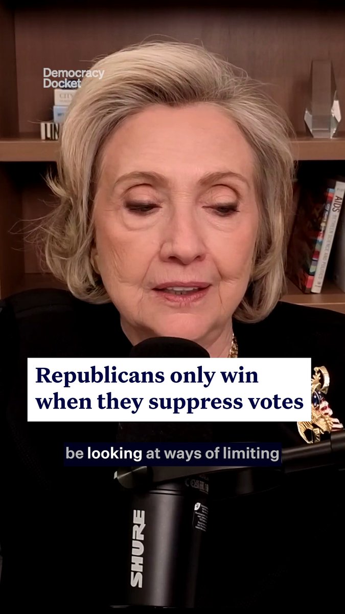 Trump can’t win a fair fight, Hillary Clinton says, which is why Trump is obsessed with purging voters. “It’s ridiculous that we would be looking at ways of limiting voters, but that’s the only way they can win.” Don’t let them get away with it. Join our fight for free and fair elections: