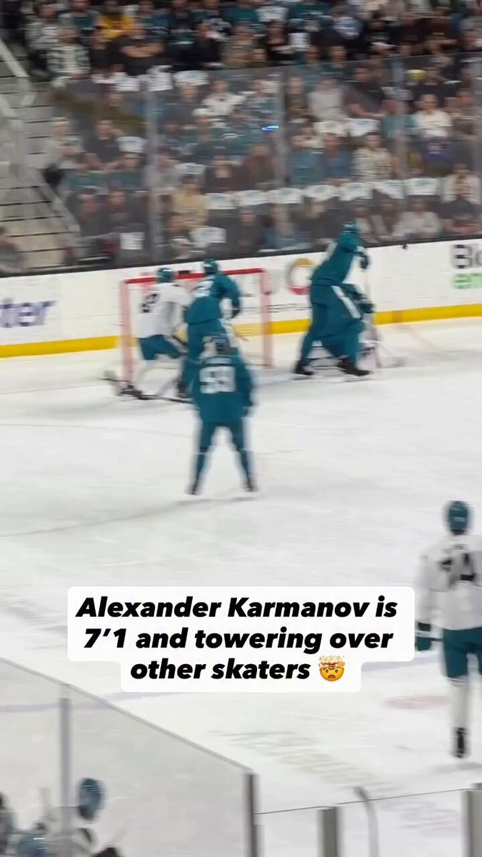 Karmanov looks like Wembanyama out there 😳😂👀 #NHL