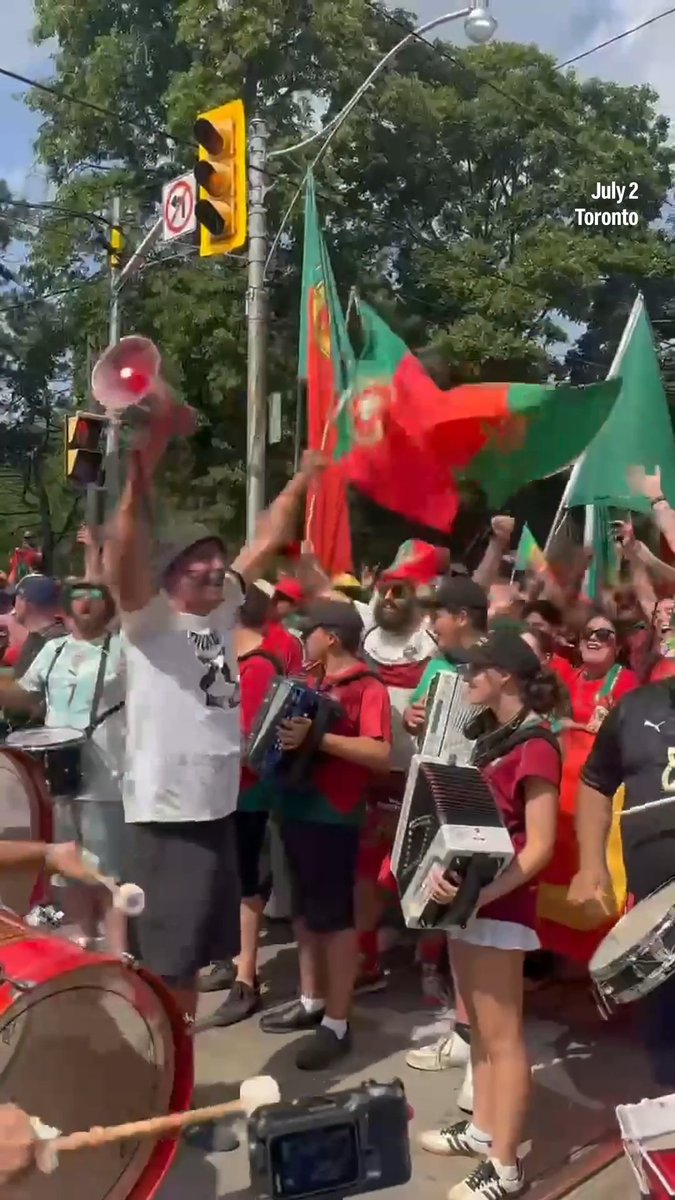Thousands of Portugal fans gathered at Stanley Park North and marched to Toronto Stadium ahead of the team’s Round of 32 Knockout Stage match against Croatia.