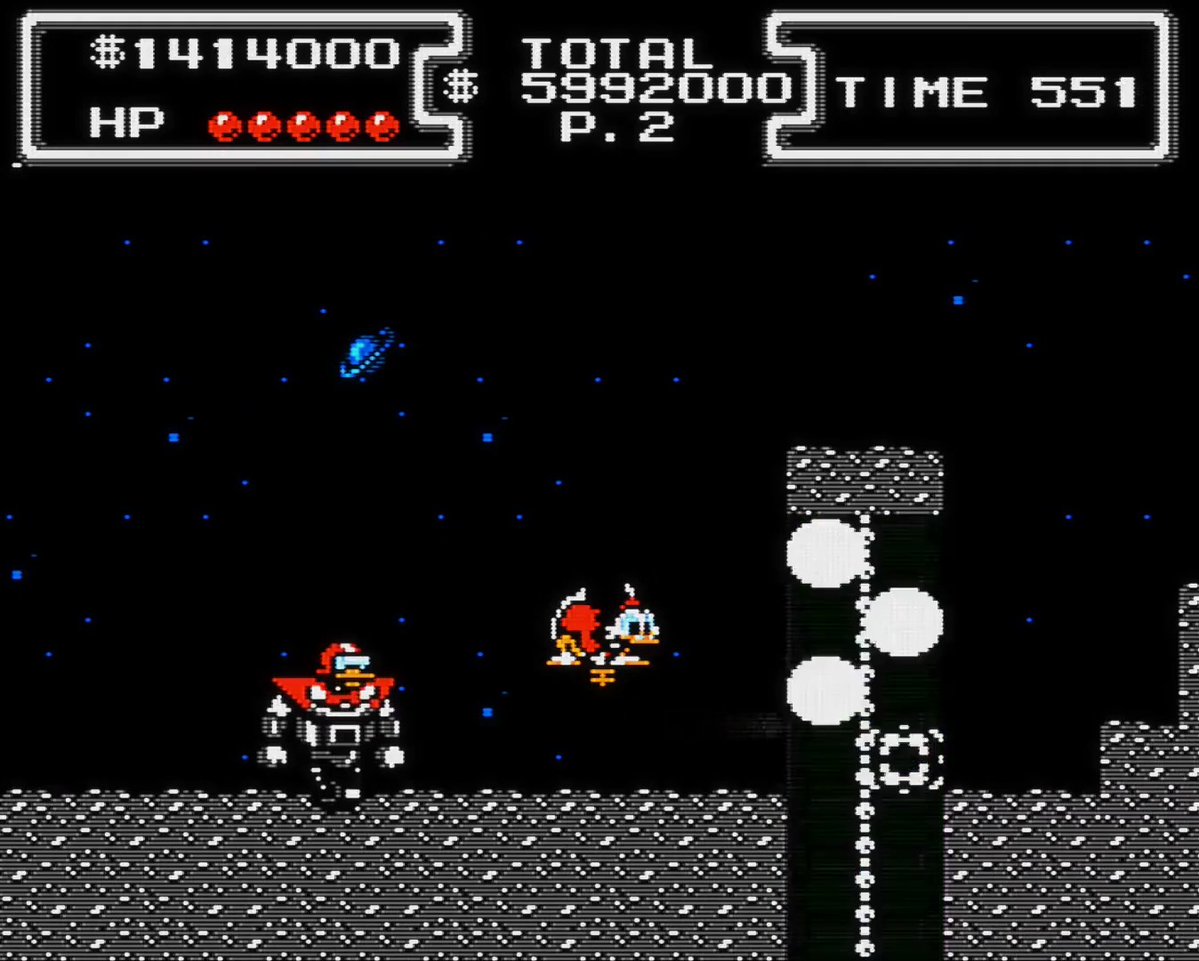 Blathering blatherskite! DuckTales, 1989 [NES] "Moon Surface" - Hiroshige Tonomura