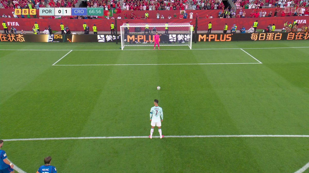 AND HE SCORES! ⚽️ Cristiano Ronaldo scores his first ever World Cup knockout goal with a penalty against Croatia! 👏