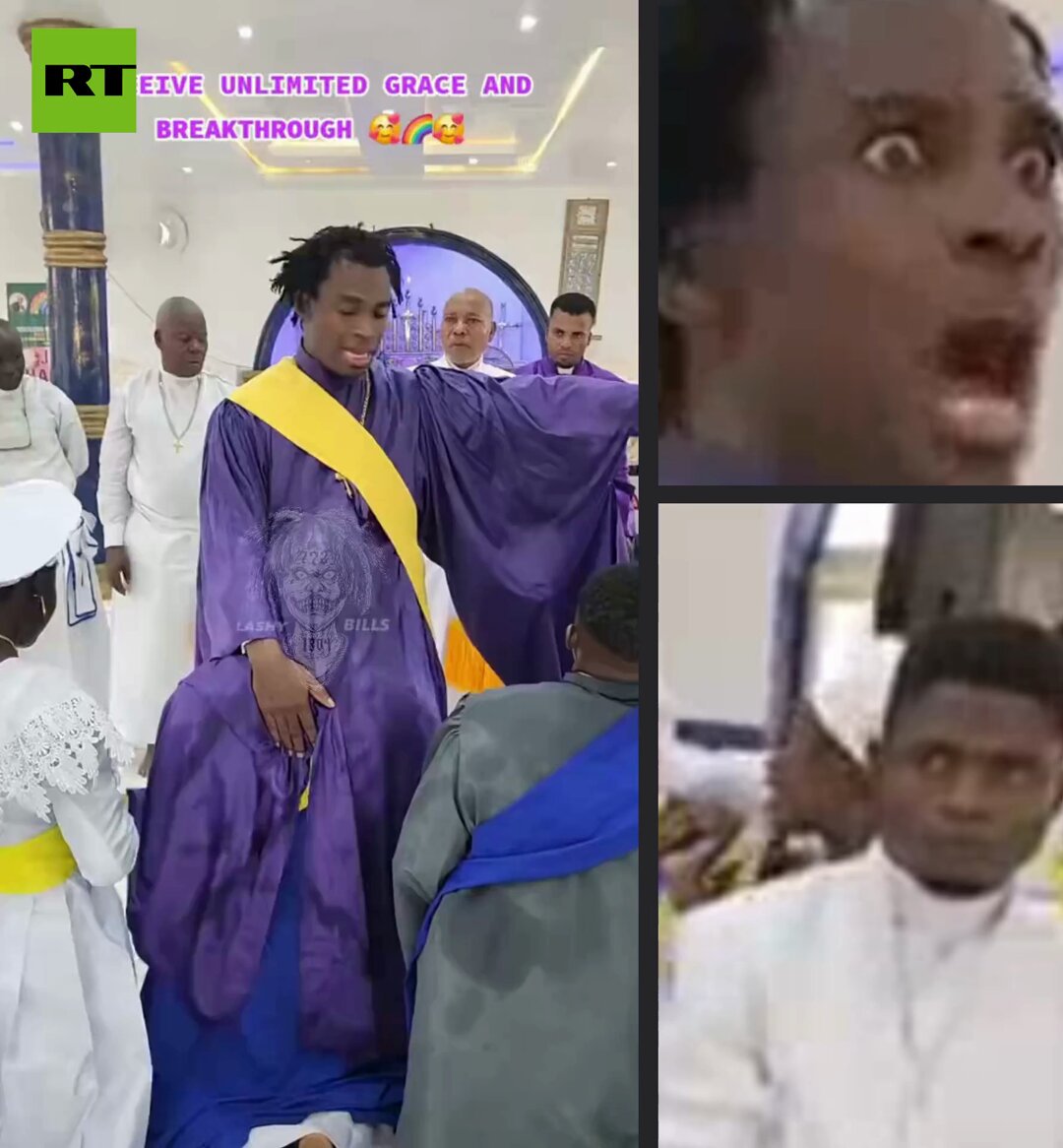EVERYBODY ON YOUR KNEES African pastor COVERS KNEELING worshippers beneath his ROBE as they SHAKE UNCONTROLLABLY while he SCREAMS Some folks seem a LITTLE TOO MOVED under the robe...