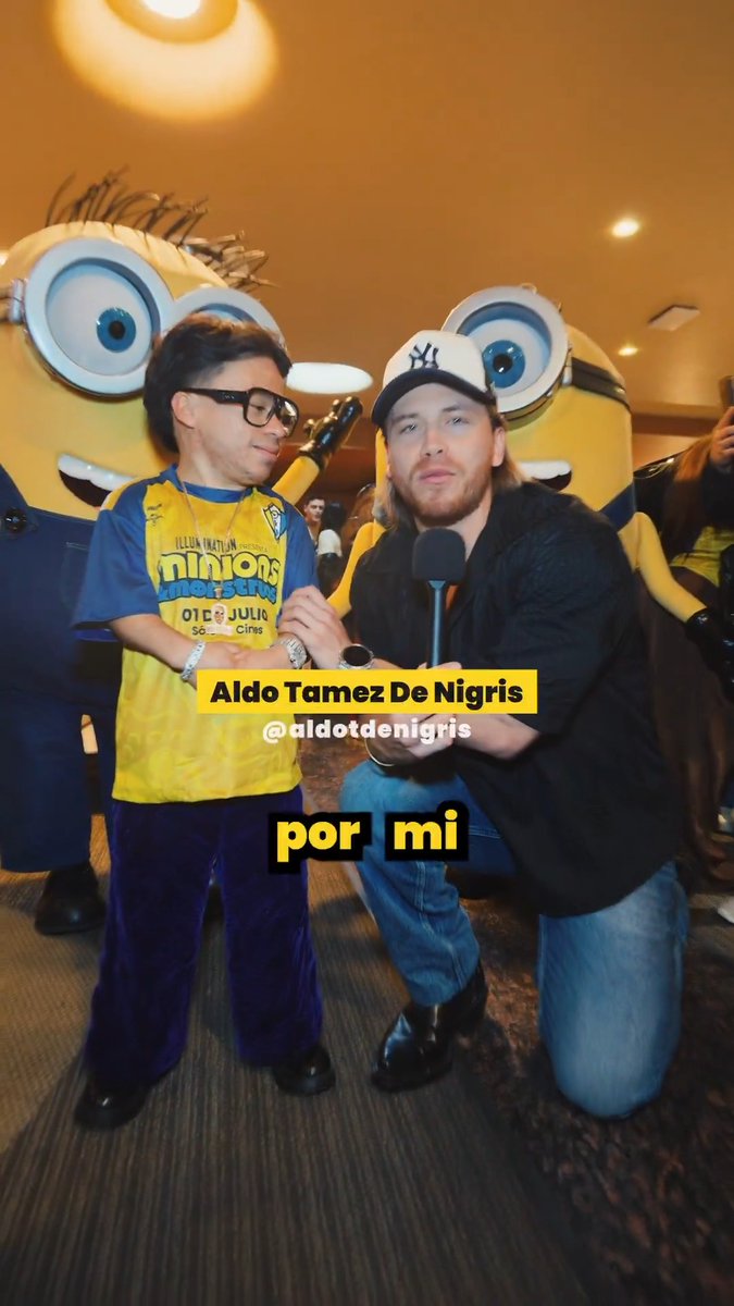 Una amistad que fusiona el caos y la diversión: #Abelito y #AldoTamezDeNigris. 💥 Así como ellos, arma el plan más ingenioso del verano para disfrutar de #MinionsyMonstruos ya en cines. 🍌