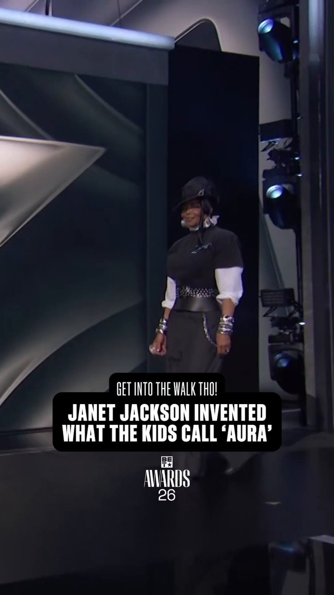 You can feel a shift in the air when a legend enters the room. And that's what we all experienced Sunday when she walked across that #BETAwards stage. Icon. Muva. Blueprint. Music Royalty. But she only needs one name: JANET.