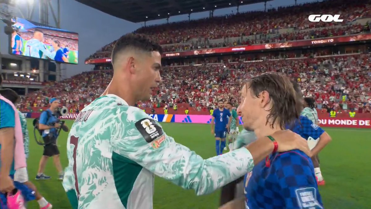 La despedida entre Cristiano Ronaldo y Luka Modric 😢