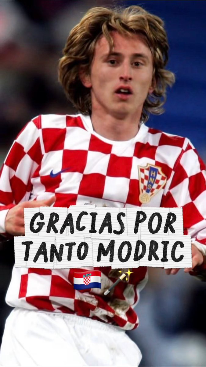 Yo también diré que vi jugar a DON LUKA MODRIC ❤ 🥹 Cuando pregunten de humildad, elegancia, talento, liderazgo, inspiración y pasión por futbol, hablaré de ti. Hoy el Mundial despide a una leyenda. 🫡 🇭🇷 ¡GRACIAS POR TANTO, ÍDOLO!