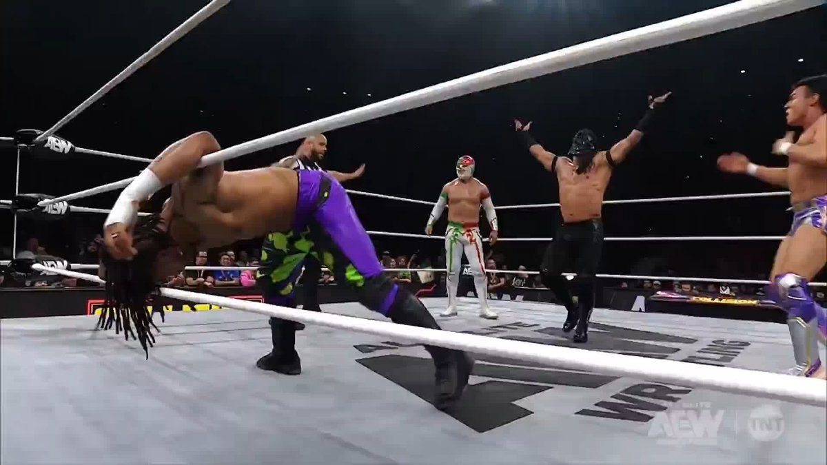 2 dives and a 21-plex spells the end for The Rascalz! Watch #AEWCollision on TNT & HBO Max