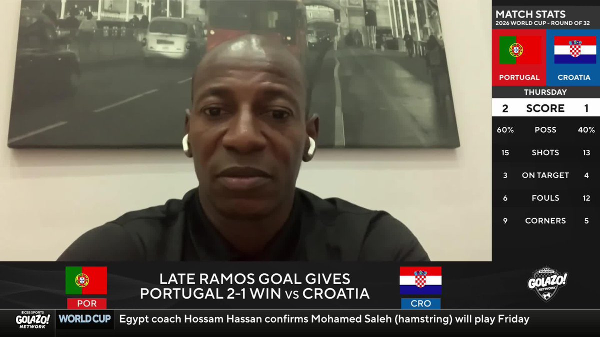 "Today I think Gonçalo Ramos creates another problem for the manager." Luís Boa Morte believes Roberto Martínez has a decision to make regarding who starts up front for Portugal in the next game ⚽️