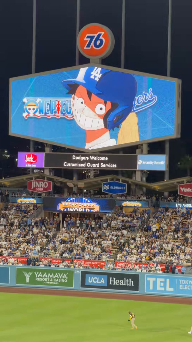 📣 MAKE SOME NOISE! Catch the new ONE PIECE x Dodgers anime sequence, made specially for DodgerVision screens at ONE PIECE Night with the Los Angeles Dodgers! 🏴‍☠️⚾️ #ONEPIECE #Dodgers Los Angeles Dodgers