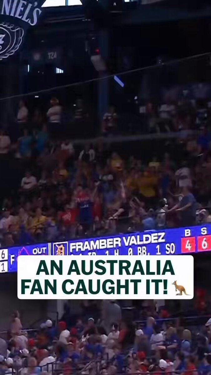 Socceroos fans caught baseball at MLB match in Dallas today. Important to show not all Socceroos fans are leftist anti-American idiots