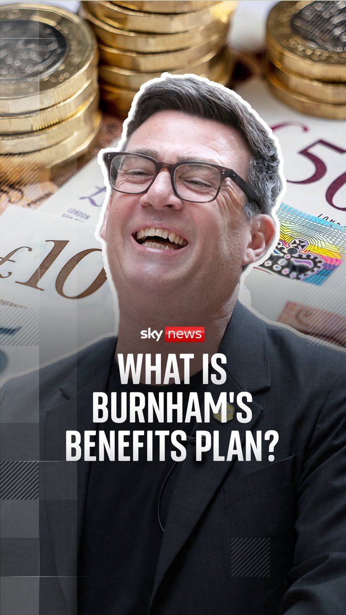 Andy Burnham is expected to be the next prime minister of the UK, but what are his plans for cutting welfare spending? And where does he sit on the warfare versus welfare argument? Sam Coates Sky has spoken to Burnham's key allies 🔗