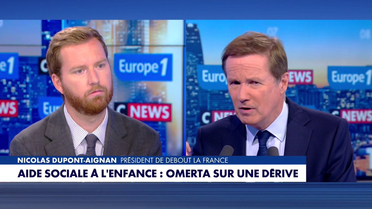 Nicolas Dupont-Aignan, président de Debout la France et candidat à l'élection présidentielle, sur la protection de nos enfants : «L'État doit reprendre en main la protection de nos enfants», dans #LaGrandeInterview Toute l'info est à retrouver sur