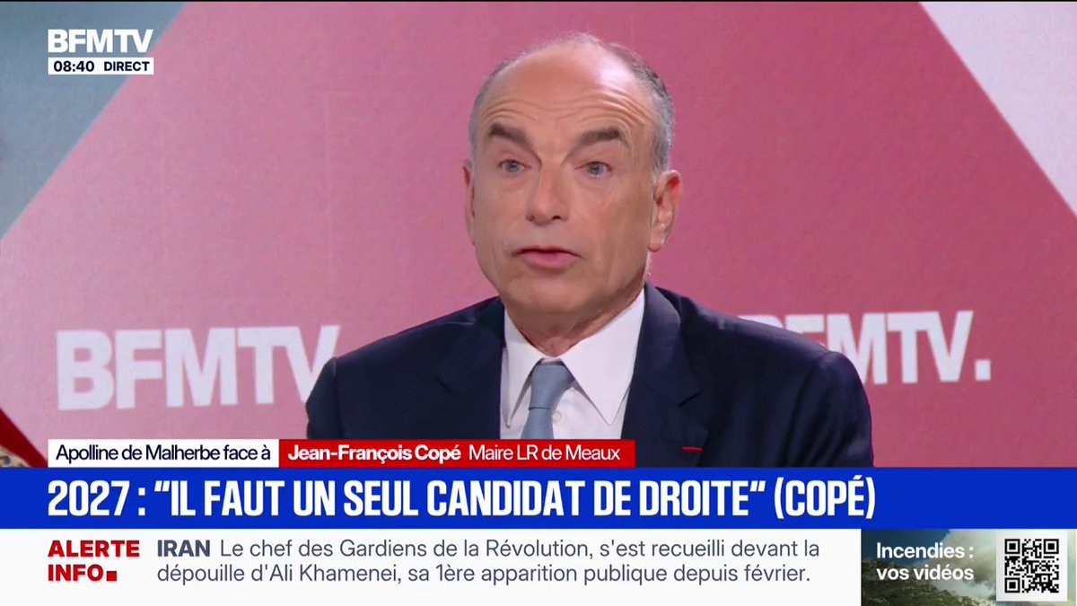 Jean-François Copé (maire LR de Meaux): "Je mets un signe égal entre le Rassemblement national et LFI"