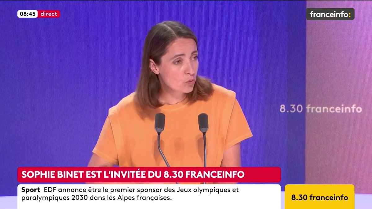 🔴 Climatisation : solution miracle ou problème ? ➡️ "La clim, ça s’appelle une mesure d’adaptation et ça doit être limité dans les endroits où on en a besoin, parce que sinon le remède va être pire que le mal", dit Sophie Binet, secrétaire générale de la CGT
