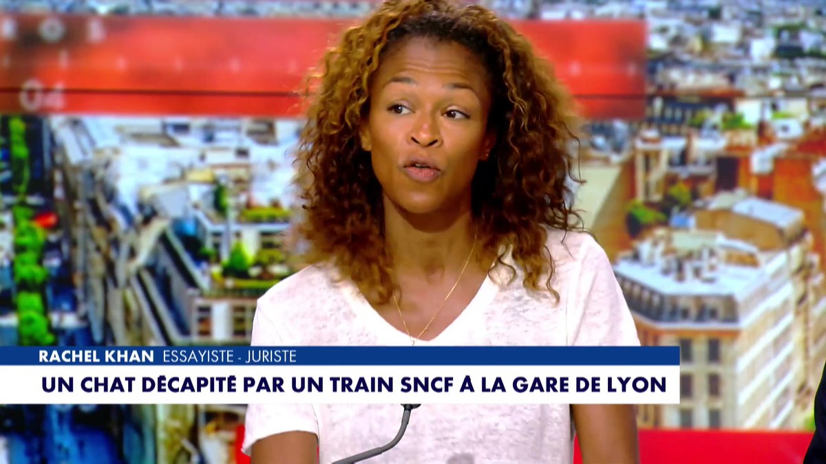 Chat décapité par un train SNCF : "J'aurais adoré voir des images de la gare avec la récupération de ce chat vivant" déclare Rachel KHAN®️ #HDPros sur #Europe1 Pascal Praud