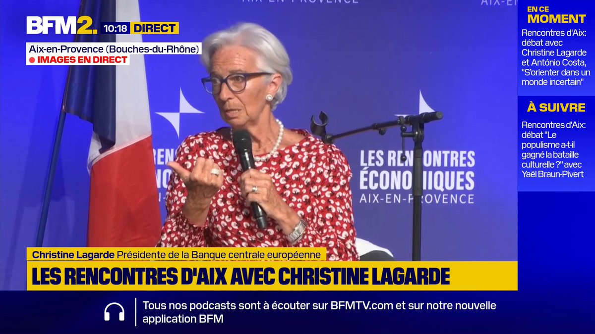 "L'Europe est aussi plébiscitée", déclare la présidente de la BCE Christine Lagarde #BFM2