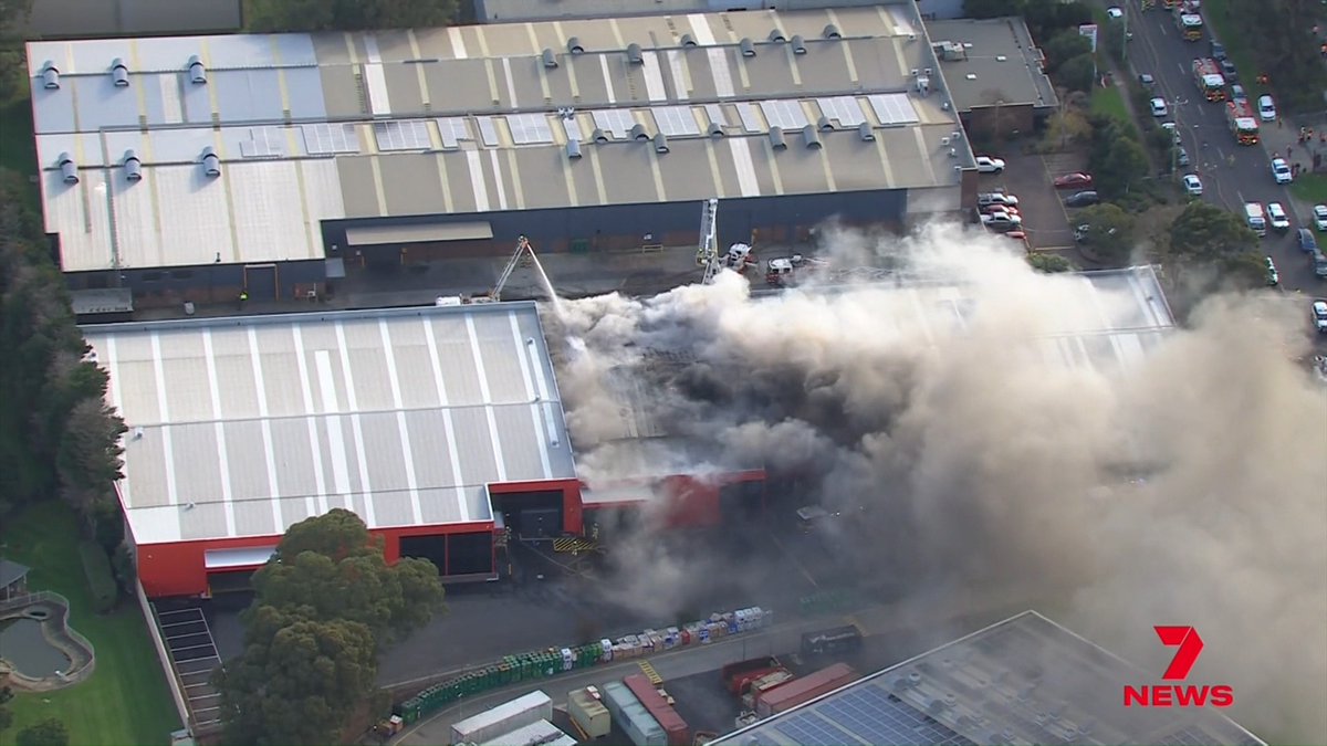 A fire has threatened Cadbury’s lolly factory in Melbourne’s east after breaking out in a storage facility next door. The company was forced to halt production as emergency crews evacuated the area. Jacqueline Stanley