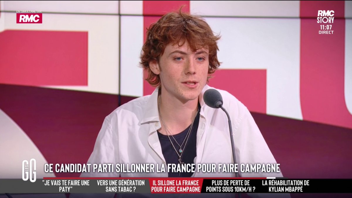 🚨 Manolo Mlekuz, étudiant de 20 ans et candidat à l'élection présidentielle : "J'ai fait un stage chez LFI. J'ai été déçu de certaines méthodes. J'ai vu Louis Boyard mentir. Il disait avoir refusé de serrer la main aux députés RN, c'est faux." #GGRMC