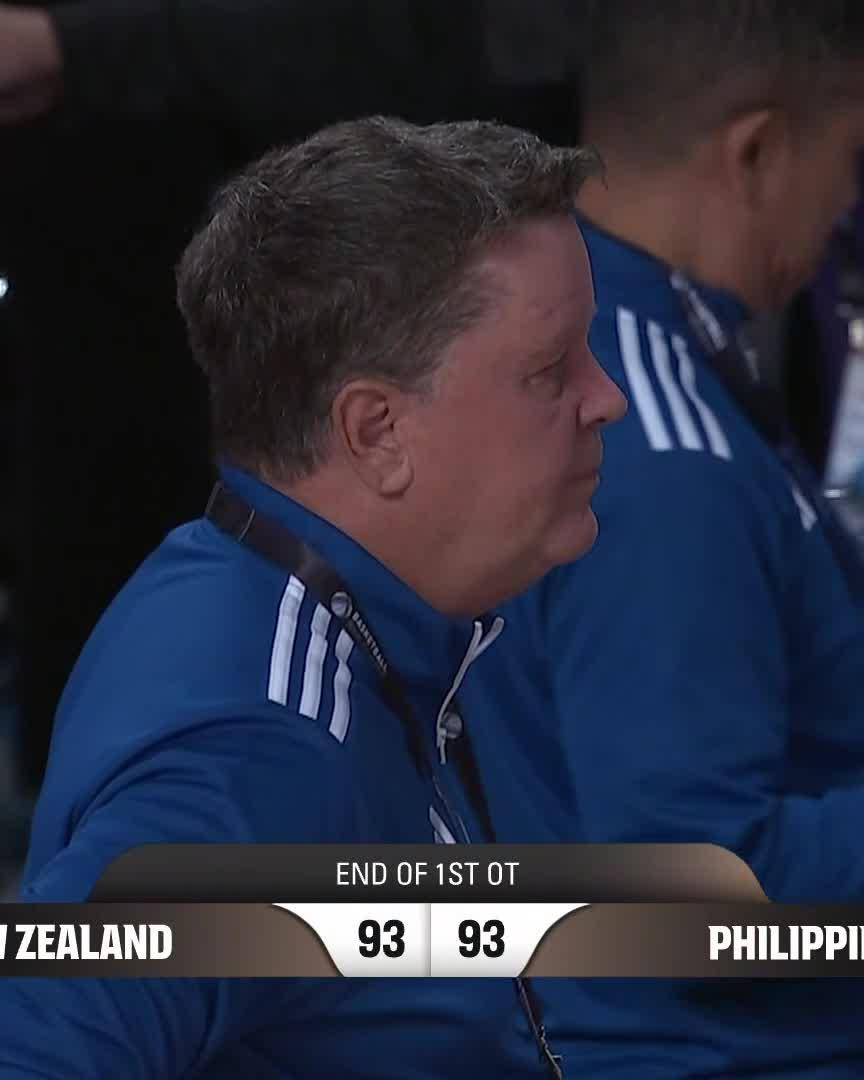Juan Gomez de Liano with ANOTHER clutch 3, but New Zealand equalize! DOUBLE OVERTIME ๐จ๐จ #FIBAWC x #StepItUp