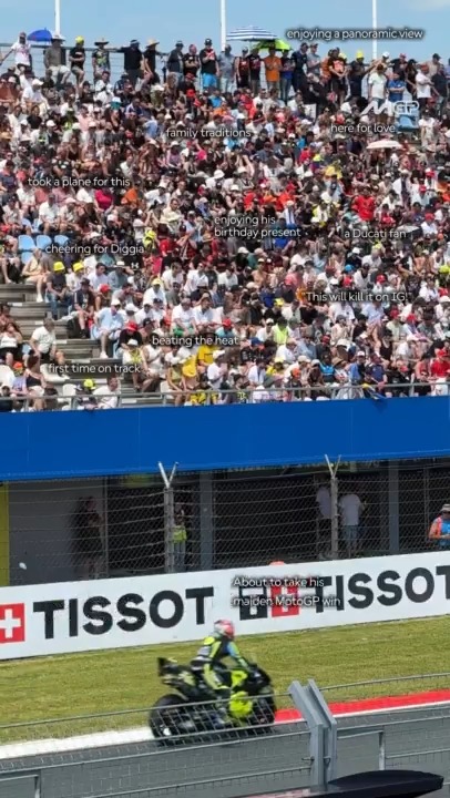 Same grandstand and passion for #MotoGP, different stories ❤️ #DutchGP 🇳🇱