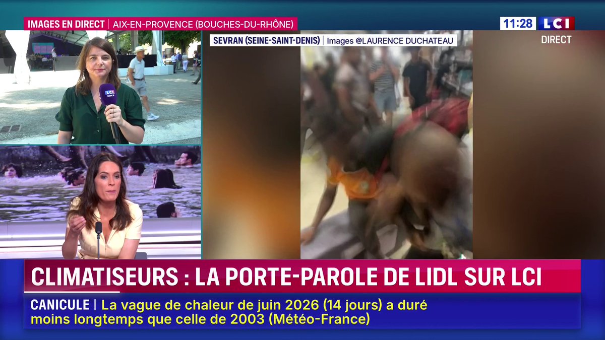 Climatiseurs et scènes de chaos dans les supermarchés : "On a eu un dispositif de sécurité dans les magasins", Anouk Paumard, porte-parole de Lidl