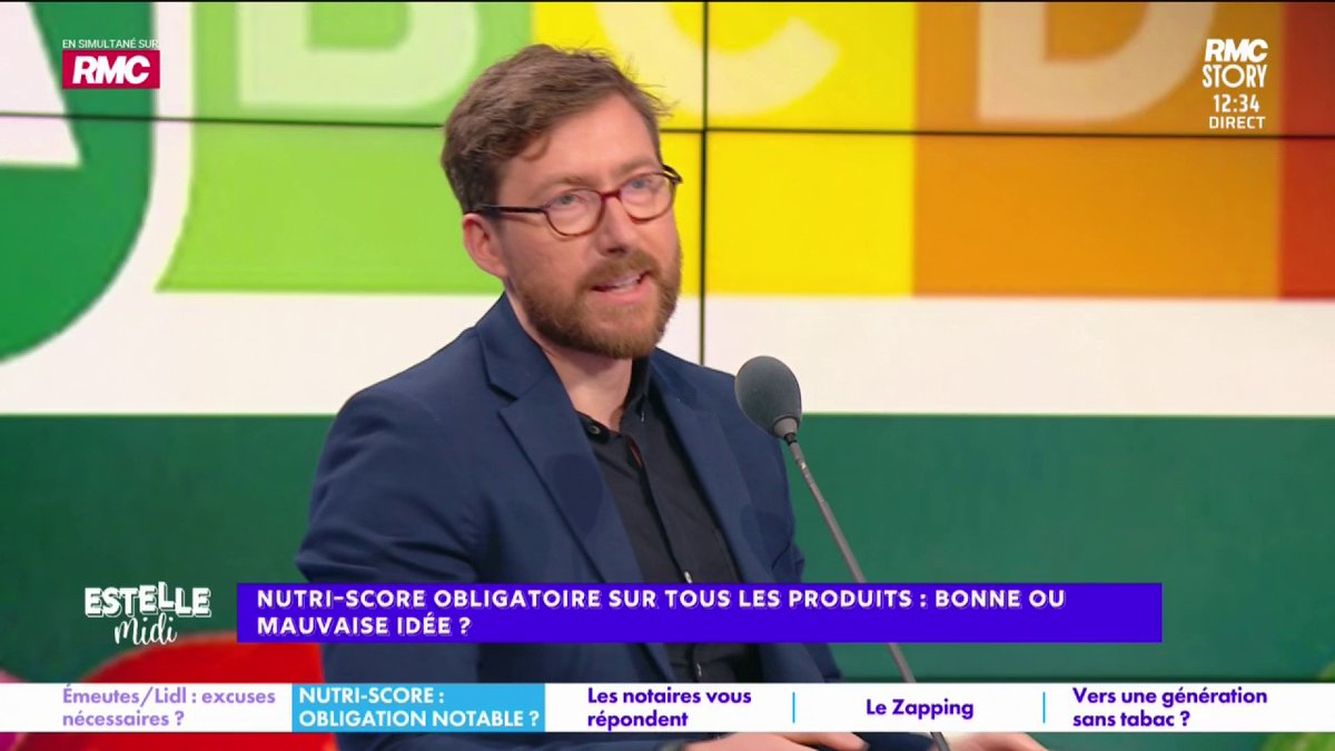 🍛 Nutri-score obligatoire sur tous les produits 🎙️ Pierre Rondeau : "Est-ce que c'est une surprise d'apprendre que les nuggets sont E, les chips D, le Nutella E... Est-ce que les Français ont besoin d'une information pour deviner que le beurre est gras et le Nutella sucré ?!"