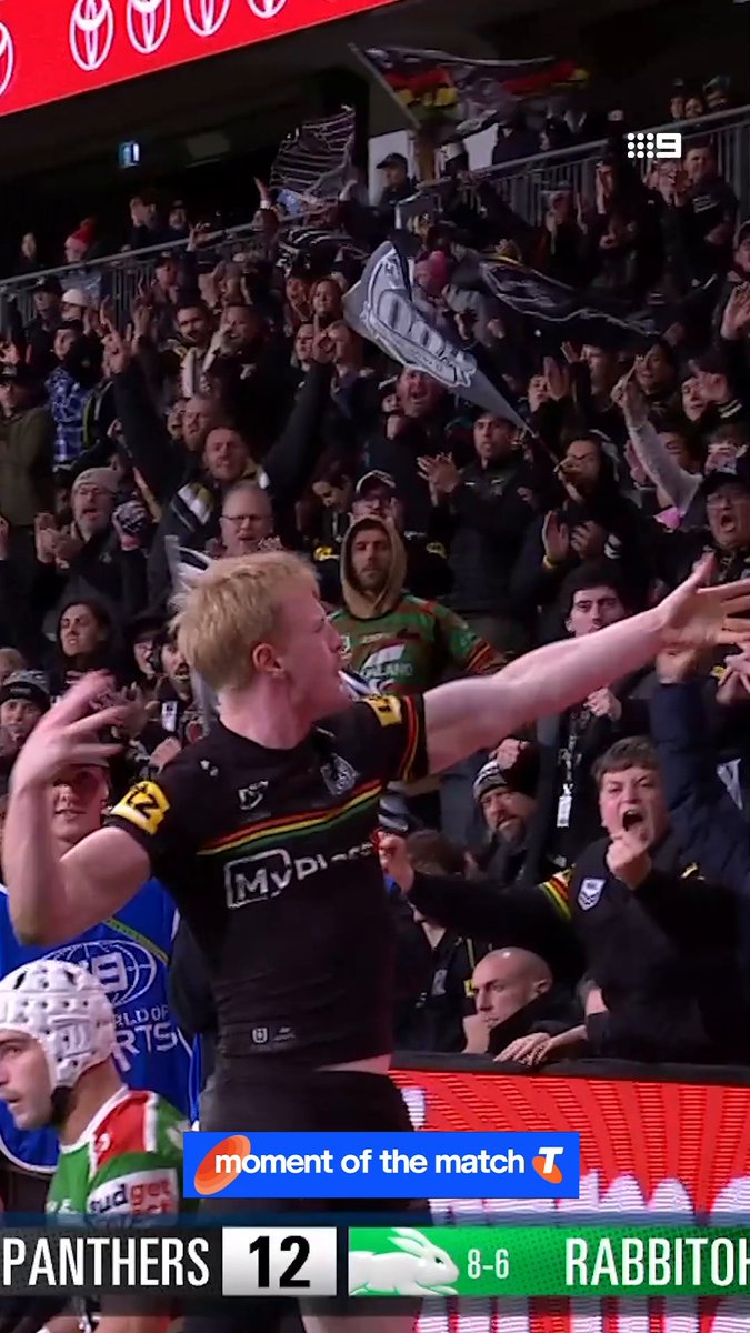 Tom Jenkins you are RIDICULOUS 👏 #NRL Telstra Moment of the Match