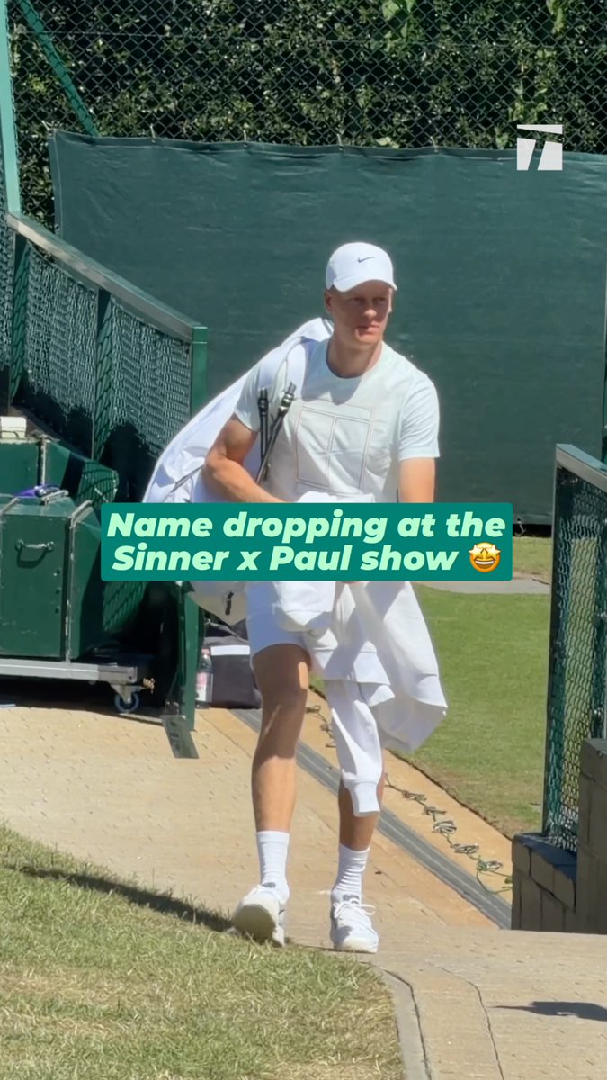 It was a star-studded Jannik Sinner &amp; Tommy Paul practice 👀🤩 #Wimbledon