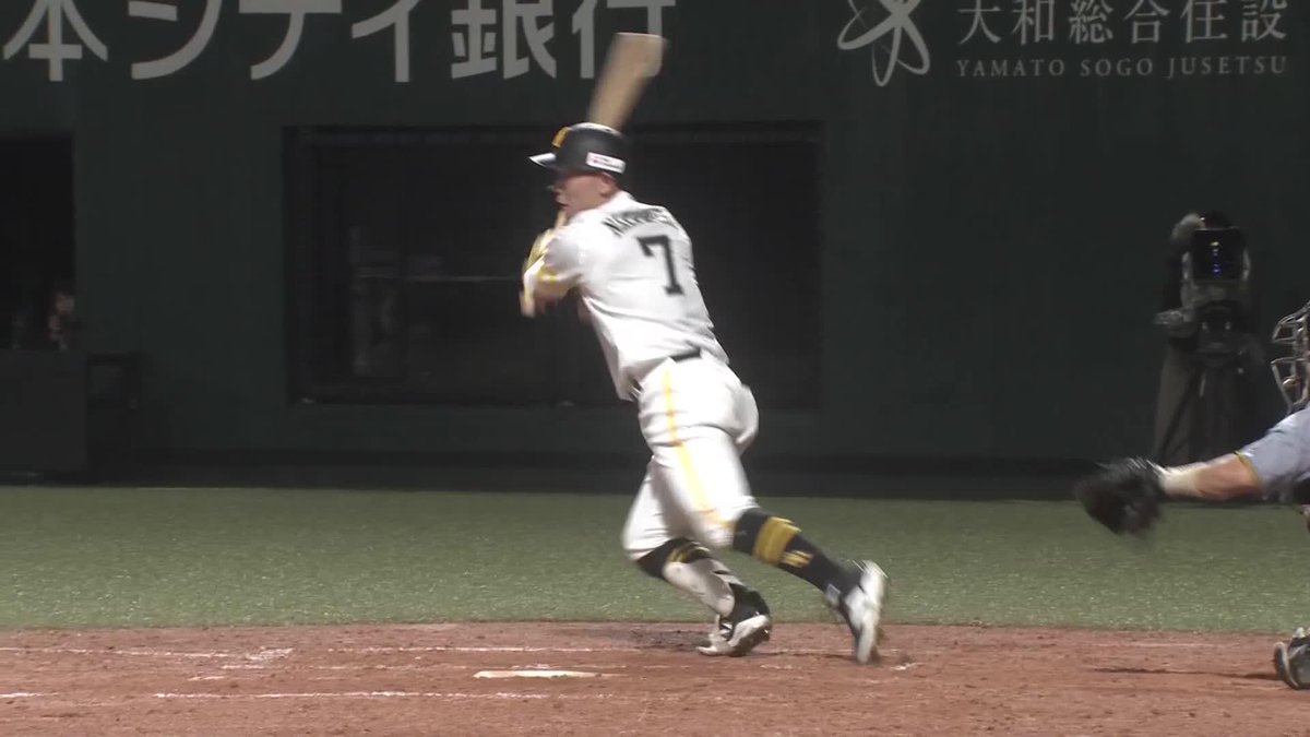 極上の一振り 今季限りでの引退を発表 中村晃が“らしい”ヒットで出塁 ⚾️ソフトバンク×阪神(ファーム) #sbhawks #だったらDAZN