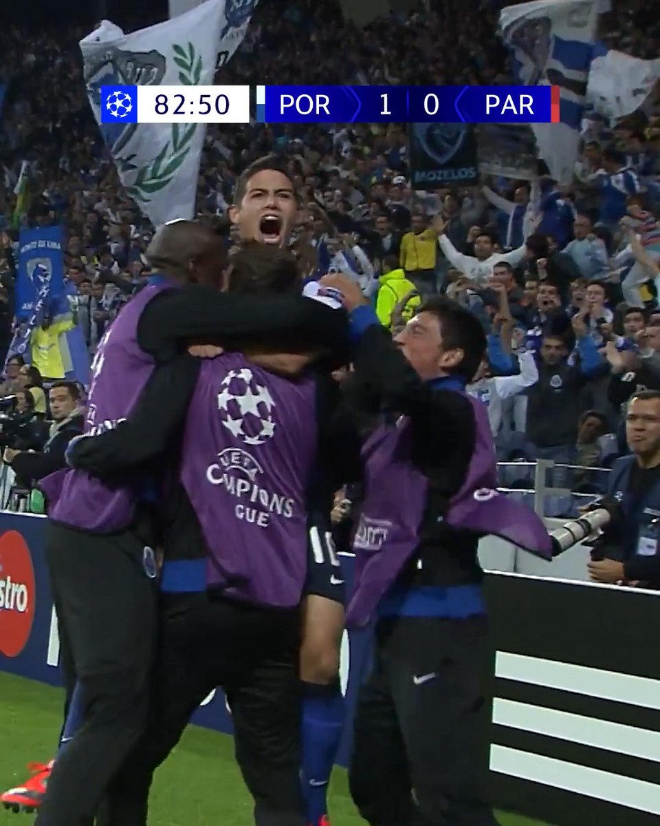 Late James Rodríguez winner ⏱️⏪ #UCL