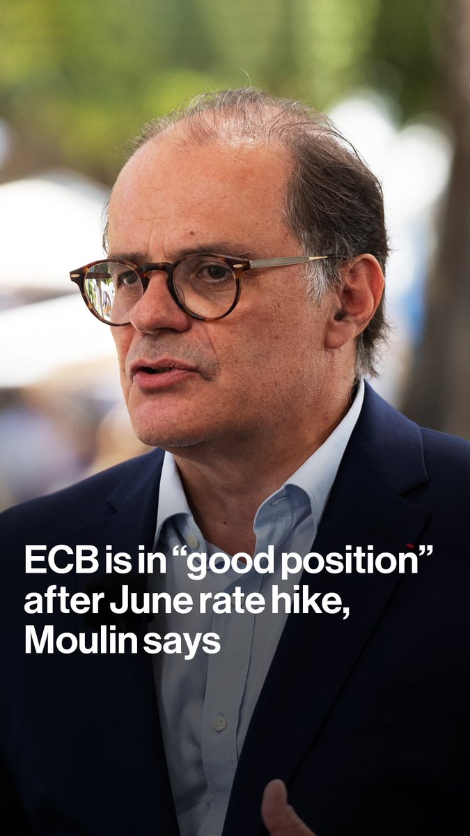 The ECB is in a "good position" after June's interest-rate increase as the falling oil price eases price pressures in the euro zone, Governing Council member Emmanuel Moulin tells Francine Lacqua