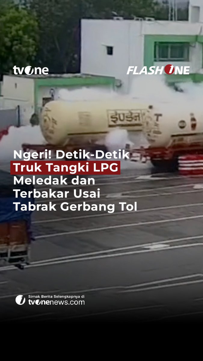 Sebuah truk tangki pengangkut LPG mengalami kecel*kaan hingga meledak di Gerbang Tol Sihori, India, pada Jumat (26/6/2026). Selengkapnya di video berikut ini! #ForYourInformation #CariBeritaditvOne #India #TrukLPG #FYI02 #IA22