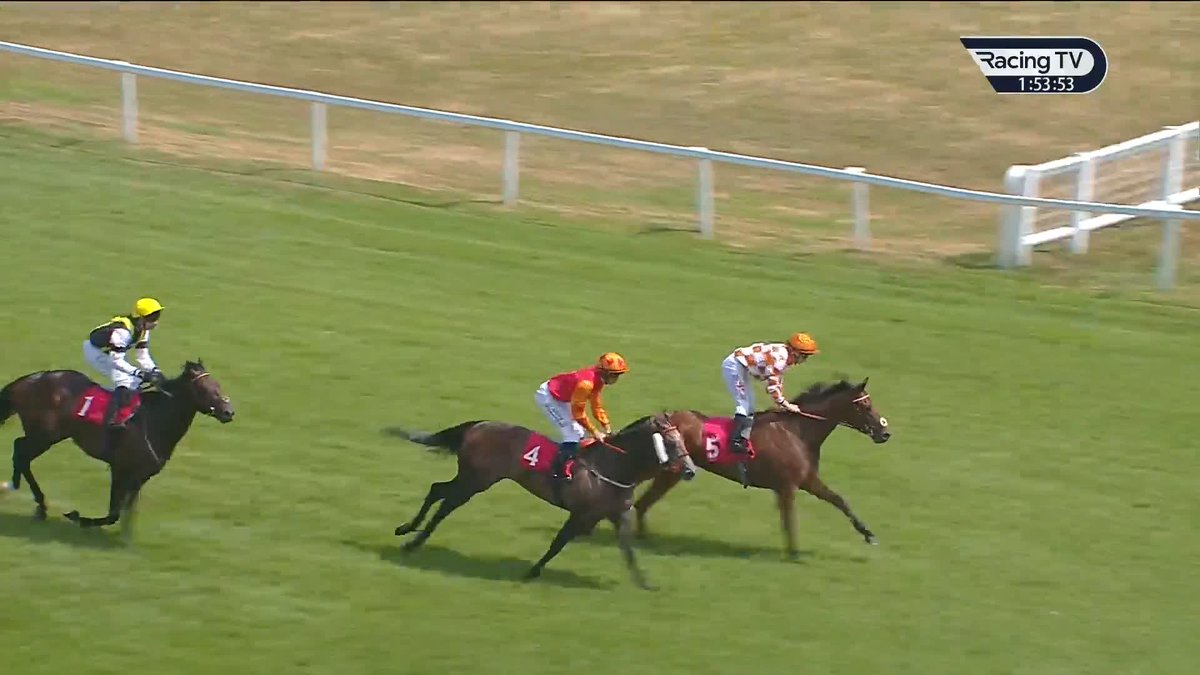 One And Gone just prevails in a thrilling £25,000 HKJC Racing World Pool Battaash Handicap, a winner to kick off the Sandown Park card for Ian Williams Racing