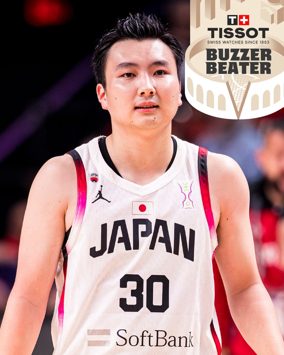 Just get it to Keisei Tominaga and he'll take care of the rest 🎯 A TISSOT Buzzer Beater for the best shooter in Japan 🎌 #FIBAWC x #StepItUp