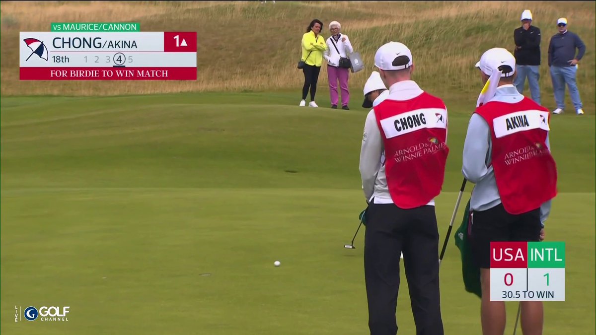 Kylie Chong's birdie secures the first point for Team USA 🇺🇸 Golf Channel | Arnold Palmer Cup