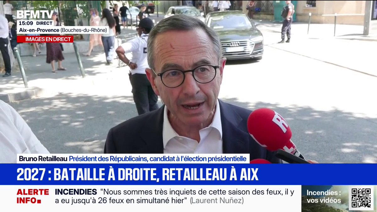 Présidentielle 2027: "Je pense que je gagnerai, parce que je vais offrir un choix différent", déclare Bruno Retailleau