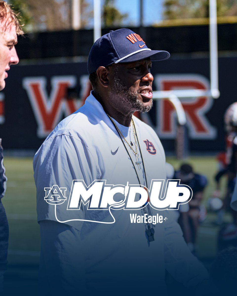 Teach tape. Show me how it’s done 🗣️🔥 Full Mic’d Up with Larry Scott streaming now on WarEagle+ 📺