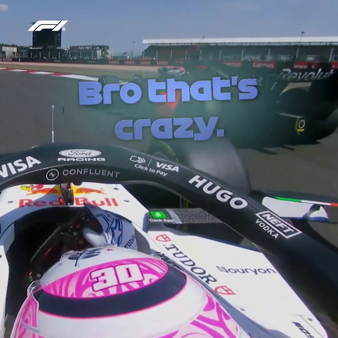Lawson starting a flying lap, Hulkenberg exiting the pits 😰 #F1 #BritishGP
