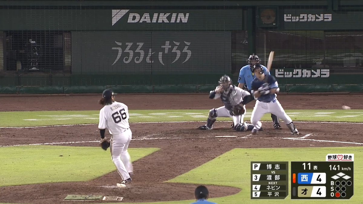 延長11回1アウト満塁の大ピンチでの登板で見事に切り抜ける! オリックス 博志 投手が1球で火消しに成功!🔥🔥 👇ライブ配信・見逃し配信を見る