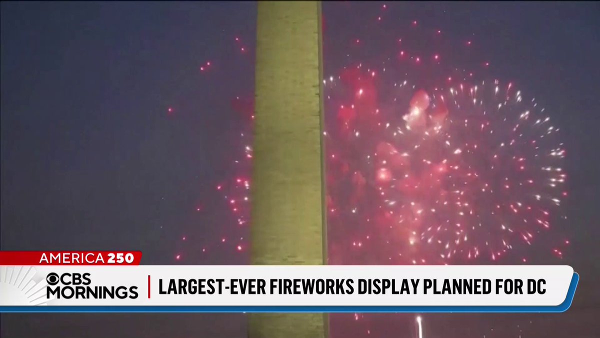 👀 Washington, D.C., is set to cap off its July 4 celebration with what is expected to be the largest fireworks display in American history.