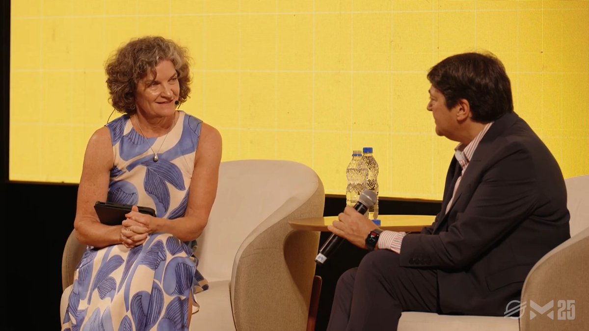 "Get in there. The water feels good." Perfect advice for surviving the heatwave and joining the onchain economy 👀 Nadine Chakar from DTCC at Meridian 2025.