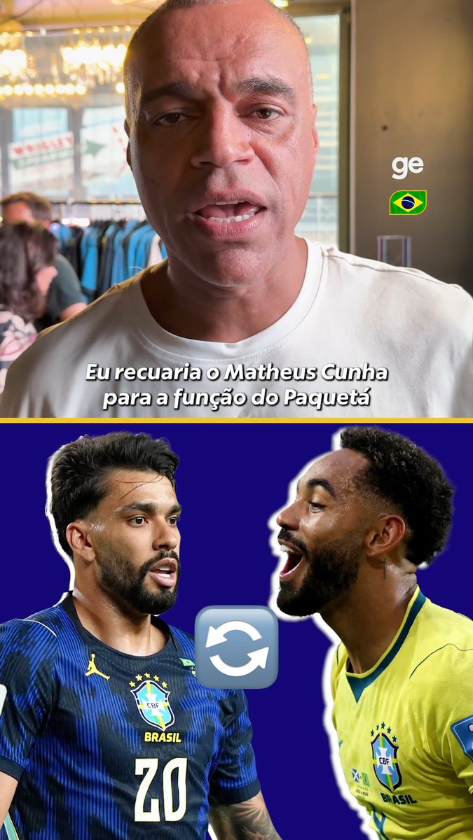 🇧🇷 Quem deve substituir o lesionado Lucas Paquetá em Brasil x Noruega? Ouvimos as análises do time da Globo. Deixe a sua opinião nos comentários! 👀 #GloboNaCopa #ge2026 #cobertura #brasil