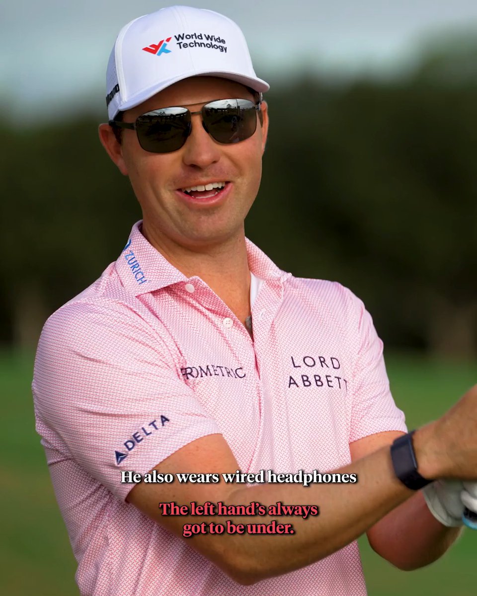 "Scottieโs always doing this, so I just started doing it." Ben Griffin on his pre-shot grip check. ๐